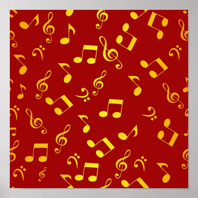 Music mönster poster (Framsidan)