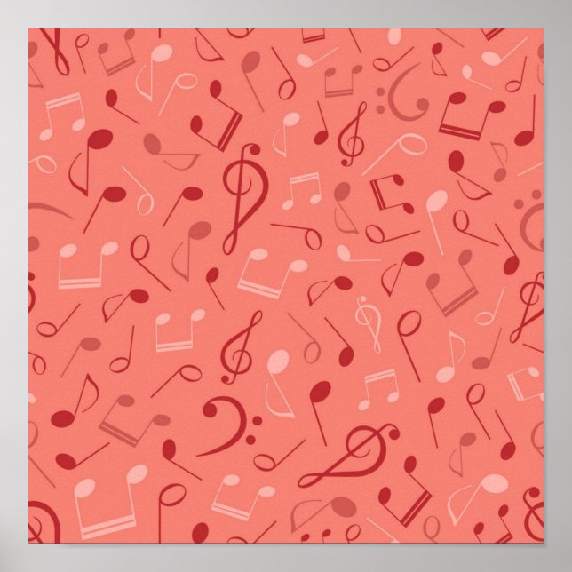 Music mönster poster (Framsidan)
