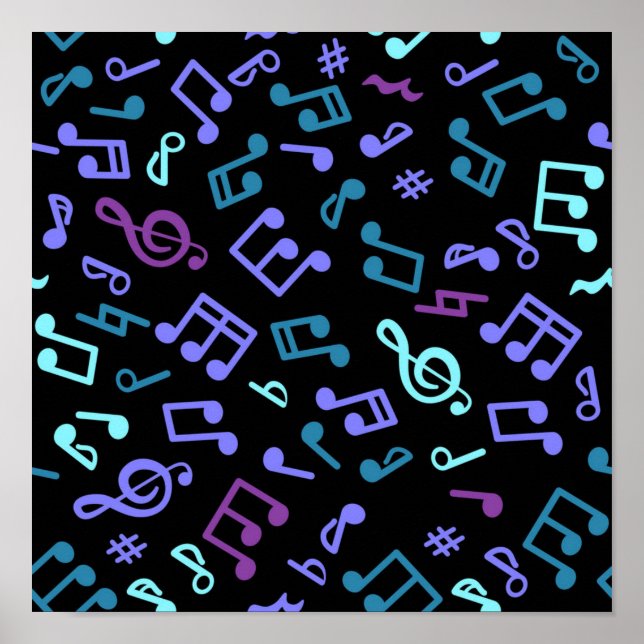 Music mönster poster (Framsidan)