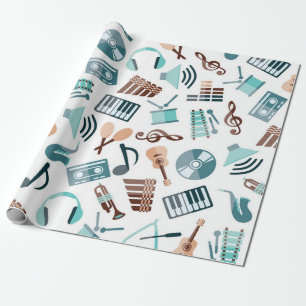 Music mönster presentpapper
