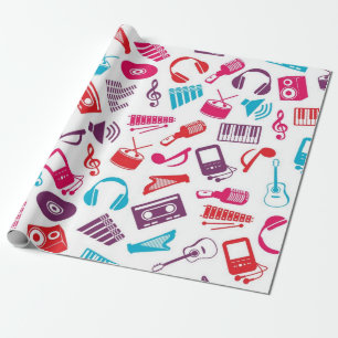 Music mönster presentpapper