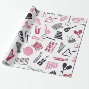 Music mönster presentpapper