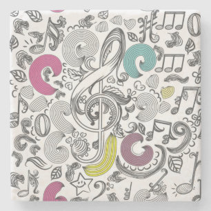 Music mönster stenunderlägg