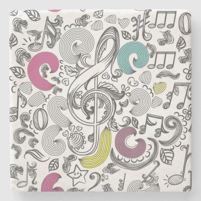 Music mönster stenunderlägg (Framsidan)
