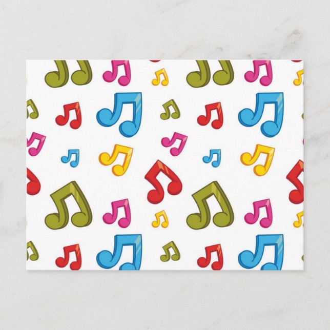 Music mönster vykort (Framsida)