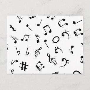 Music mönster vykort