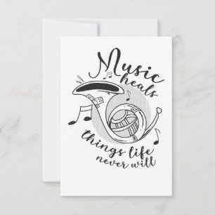 Music Music Heals Sak Life Tack Kort
