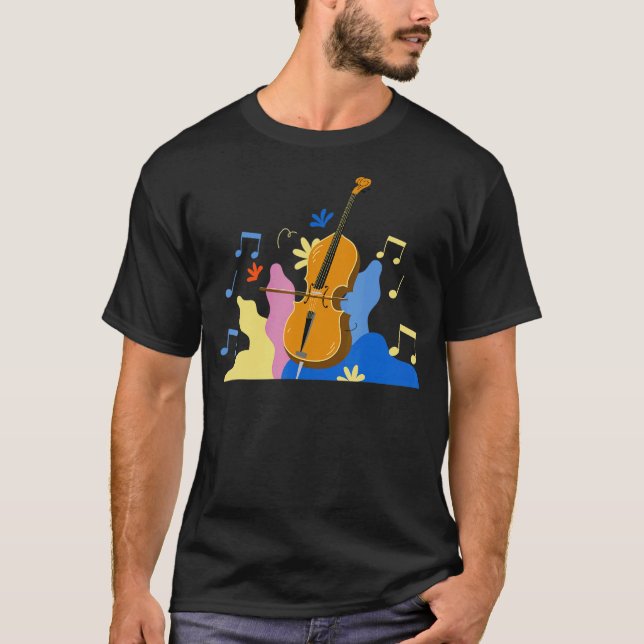 Music Musician Humor Cellist Orchestra Player Cel T Shirt (Framsida)