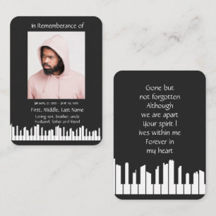 Music Musician Pianist Piano Player Band Visitkort