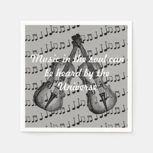 Music Napkins Pappersservett