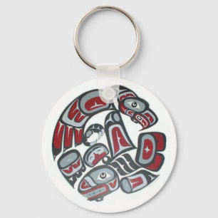Music Native American Tribal Totem Nyckelring