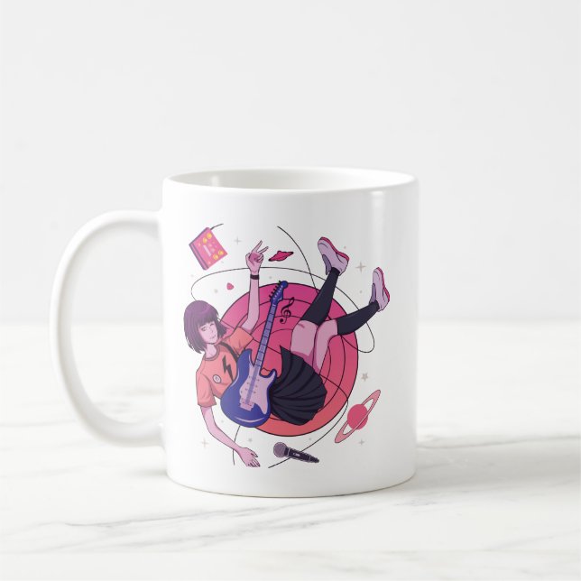 Music n'Japanska Anime Kaffemugg (Vänster)