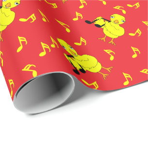 Music Note Chick Mönster Presentpapper