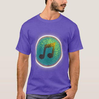 Music Note Colorful Musical Älskare Birthday vinta T Shirt