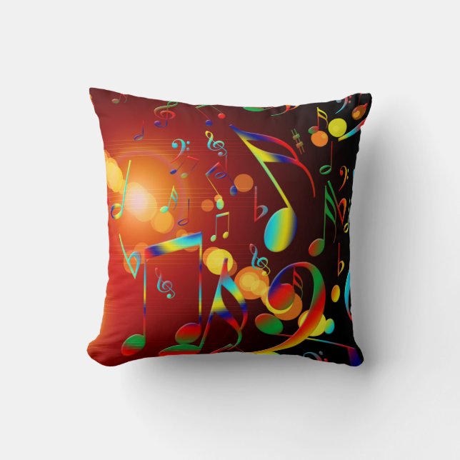 Music Note Design Dekorativ kudde (Framsida)