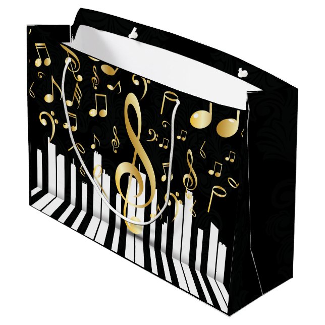 Music Note elegant Luxury piano nycklar (Baksidan Vinklad)