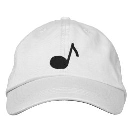 Music Note Embroized Cap Broderad Keps