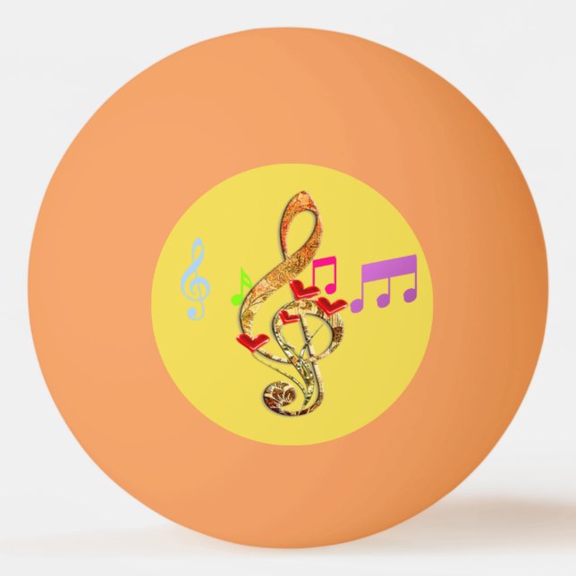 Music Note emoji Pingisboll (Baksidan)