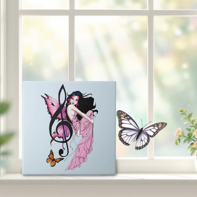 Music Note Fairy Kakelplatta (Skapare uppladdad)