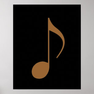 Music_note-grafik-decor Poster