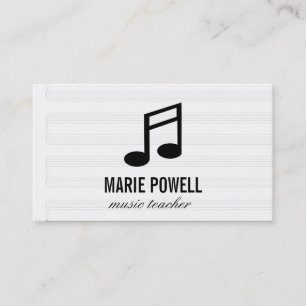 Music Note II/Music Lakan Visitkort