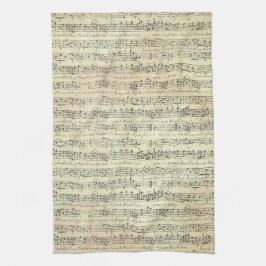 Music Note Mönster Music Theme Kitchen Towel Kökshandduk