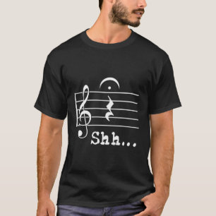 Music Note Musician Shh Quer Rest Fermata T Shirt
