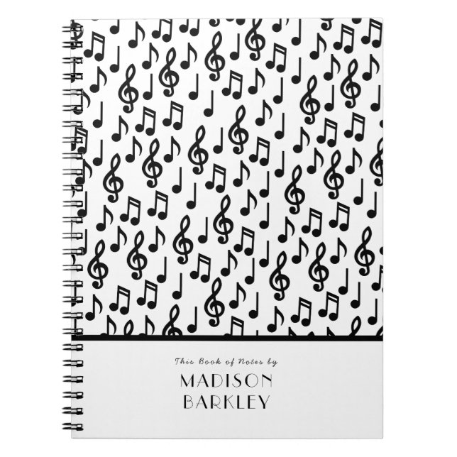 Music Note Musician Teacher Anteckningsbok (Framsidan)