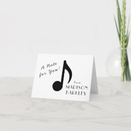 Music Note Musician Teacher Anteckningskort