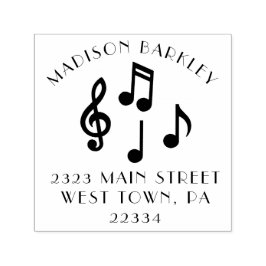 Music Note Musician Teacher Självfärgande Stämpel