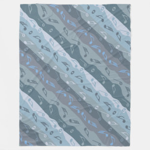 Music Note Rand Fleecefilt