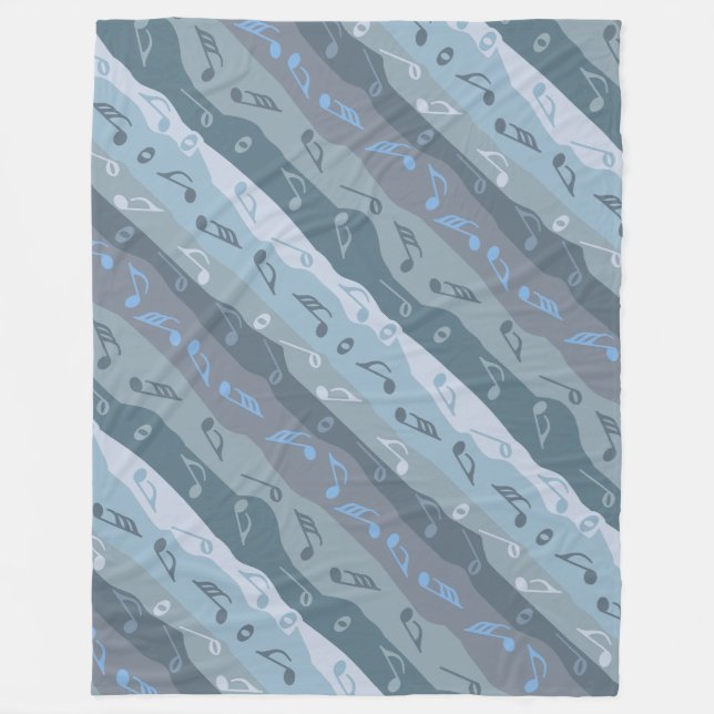 Music Note Rand Fleecefilt (Framsidan)