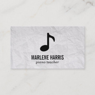 Music Note Visitkort