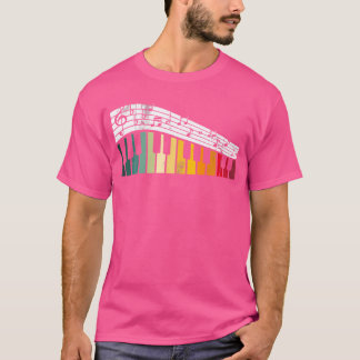 Music Notes Keyboards Piano T Shirt