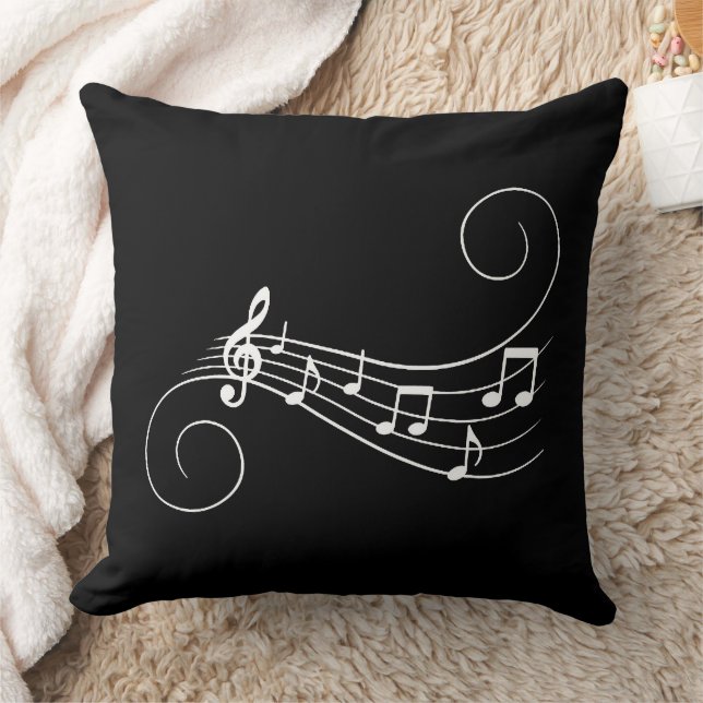 Music Notes Kudde (Filt)
