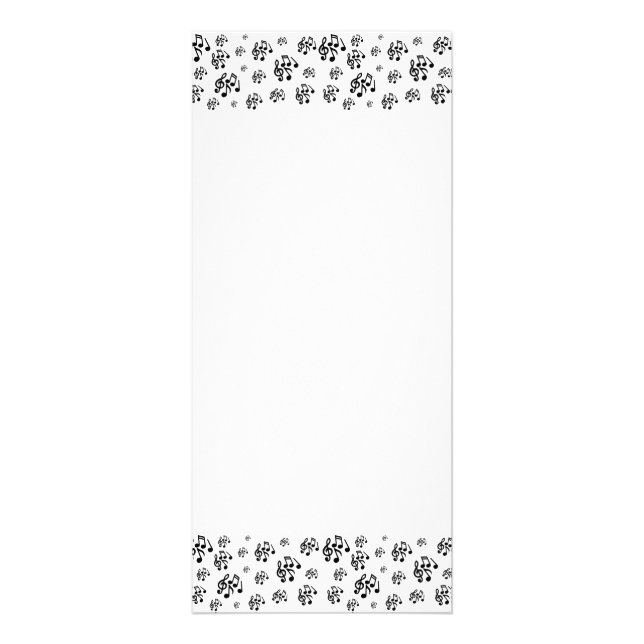 Music Nycklar-rackkort Reklamkort (Framsidan)