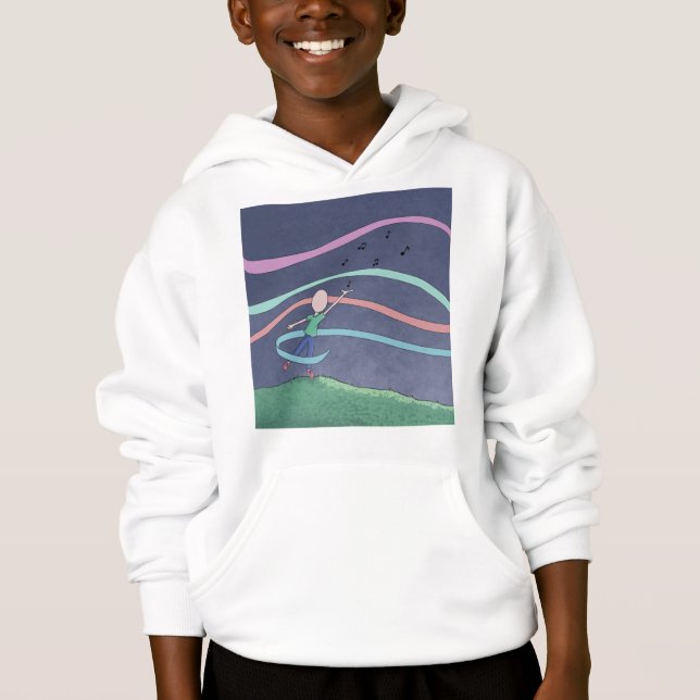 Music och Melody Hoodie T Shirt (Framsida)