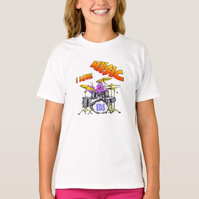 Music Octopus ComfortBlend Sweatshirt Tee Shirt (Framsida)