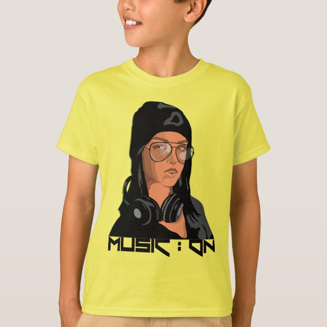 Music on Kids Basic T-Shirt (Framsida)