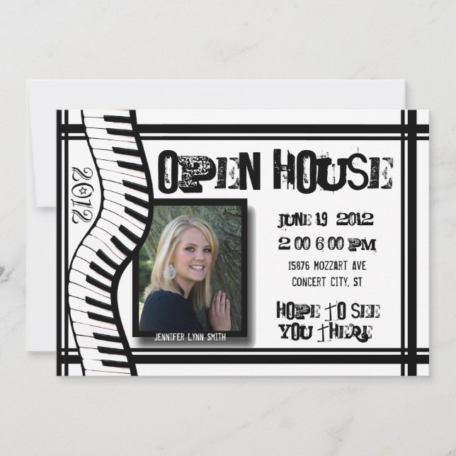 Music Open house-inbjudan Inbjudningar (Framsida)