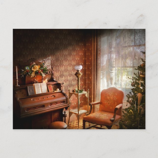 Music - Organ - Redot för Carolers Vykort (Framsida)