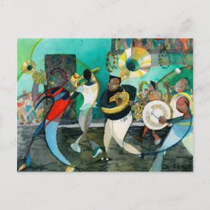 Music Painting "New Orleans Jazz" Vykort