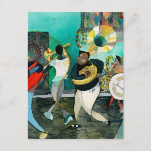 Music Painting "New Orleans Jazz" Vykort