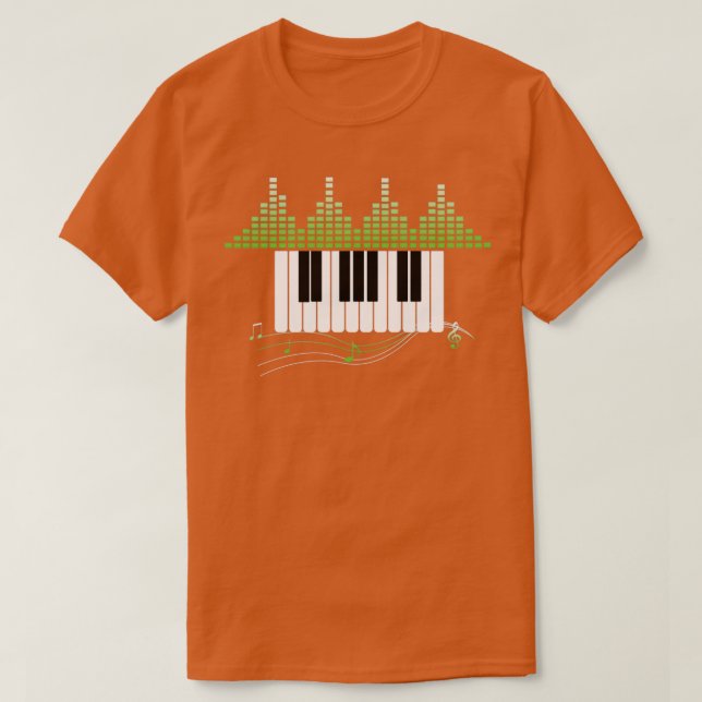 Music Piano Lakan Music Beat T Shirt (Design framsida)