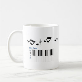 Music Piano Nyckel Music Note Kaffemugg
