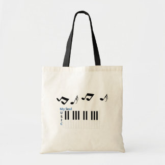Music Piano Nyckel Music Note Music Bag Tygkasse