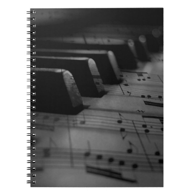 Music Piano Nycklar Anteckningsbok (Framsidan)