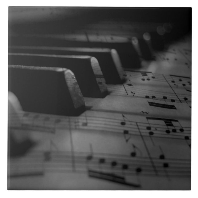 Music Piano Nycklar Kakelplatta (Framsidan)