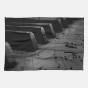 Music Piano Nycklar Kökshandduk