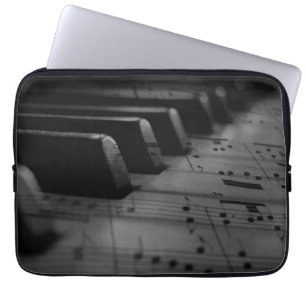 Music Piano Nycklar Laptop Fodral